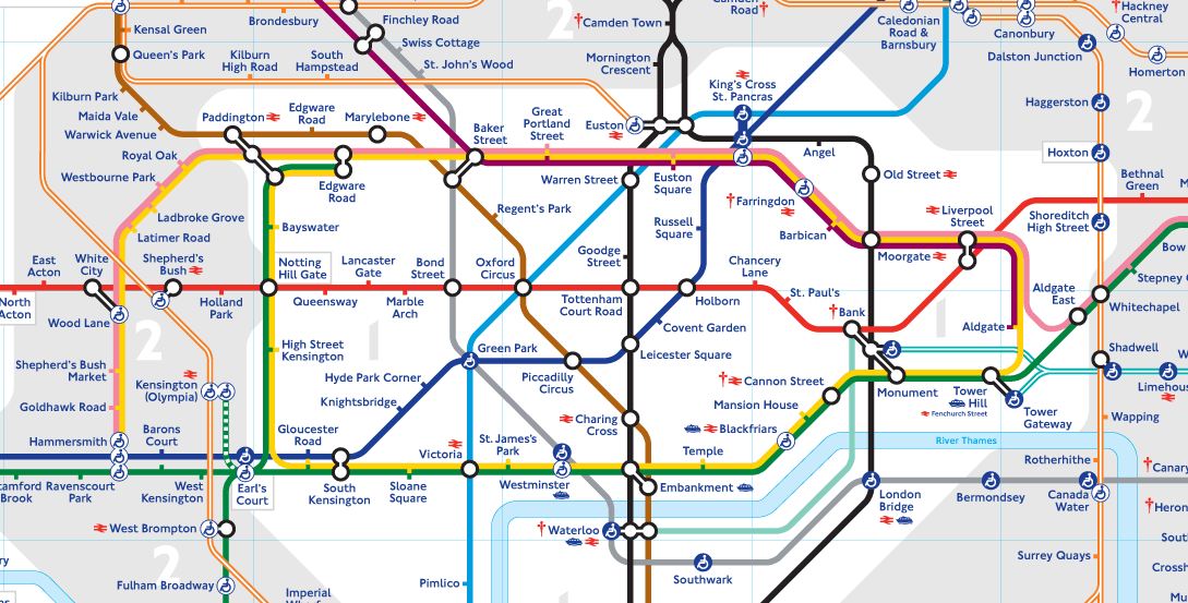 london underground travel map